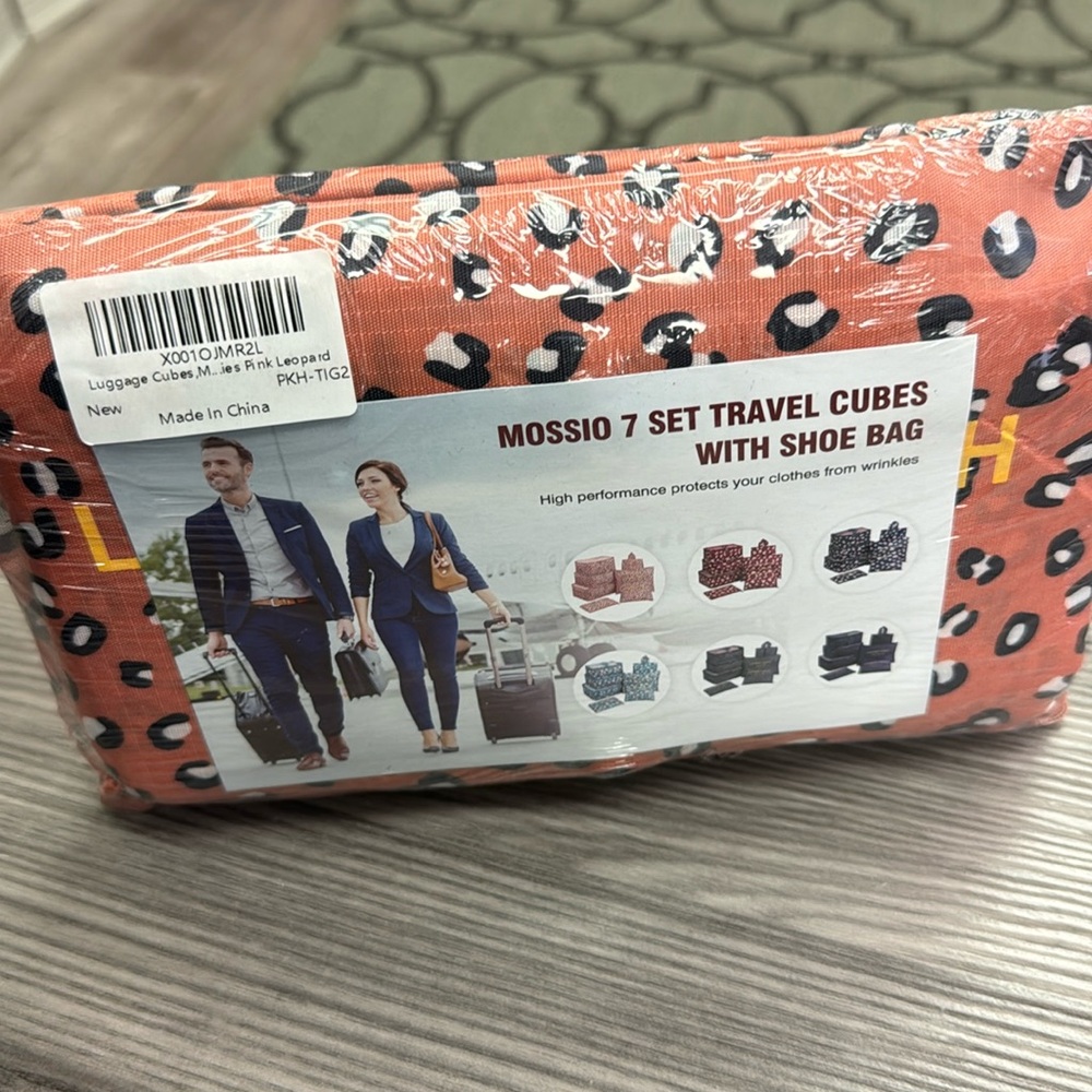 Mossio 7 piece set travel cubes with shoe bag new high performance luggage cubes